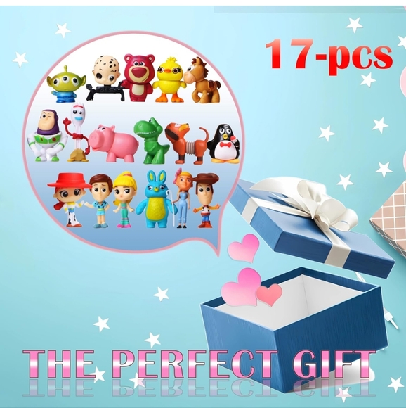 17-Piece 1.4" to 1.8" Tall Toy Story Action Figures. Perfect For Bday Cakes! - Picture 5 of 5